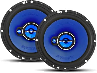 Par de Alto Falantes Triaxial Universal 6" 100W RMS Hurricane TRIAK6, Azul