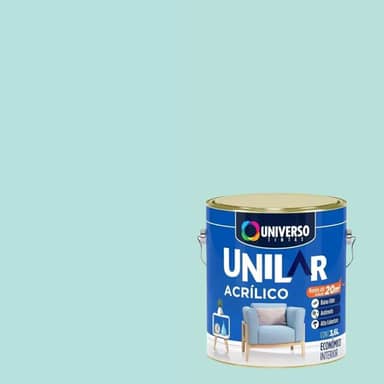 Tinta Acrílica Antimofo Unilar 3,6l Escolha sua Cor (Verde Piscina)