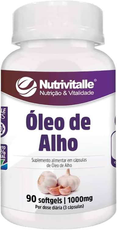 Óleo de Alho 1000mg 90 Softgels Nutrivitale
