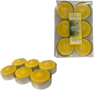 Kit 6 Velas Citronela Rechaud Difusor Flutuante Fondue