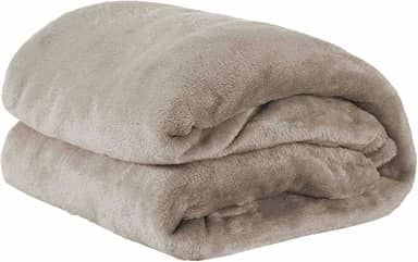 Cobertor Casal Manta Microfibra Fleece 01 Peça Caqui