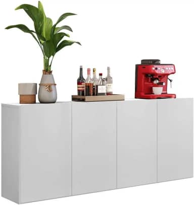 Aparador Buffet 4 portas Veneza Multimóveis Branco