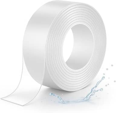 Fita Nano Dupla‑Face Transparente  Extra Forte, Reutilizável e Lavável – Fixação Sem Furos Para Parede Decoração Casa Escritório