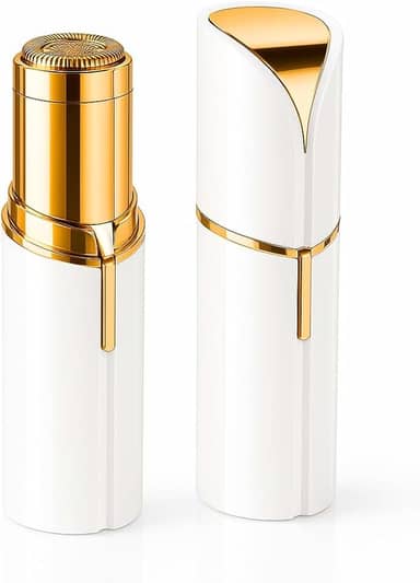 Depilador Batom Facial Feminino Portátil Recarregável USB com Luz LED – Removedor de Pelos Sem dor para Buço, Rosto, Queixo e Sobrancelha