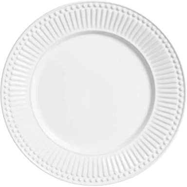 Porto Brasil Conjunto com 6 Pratos Raso Roma Branco