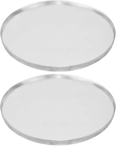 KIT COM 2 FORMAS ASSADEIRA DE PIZZA 35CM ALUMÍNIO