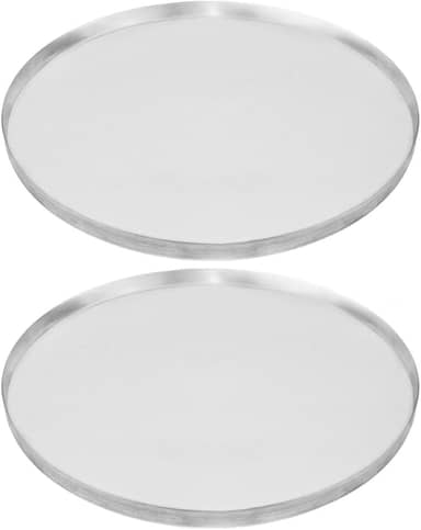 KIT COM 2 FORMAS ASSADEIRA DE PIZZA 35CM ALUMÍNIO