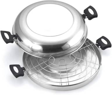 Churrasqueira para Fogão Polida N°30 na Caixa, Aluminio Oliveira, Prata, Pacote de 1