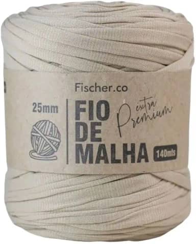 Fio de Malha Extra Premium Fischer 25mm x Rolo com 140m (28 BEGE)