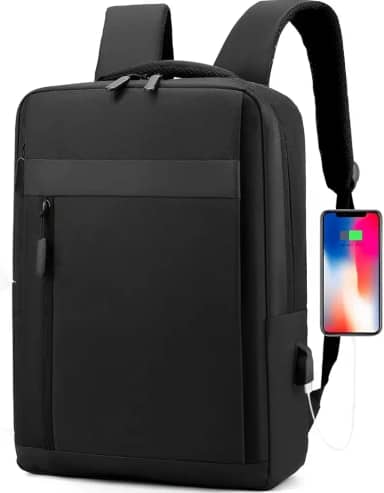 Mochila Bolsa Executiva Notebook Reforçada Impermeável Masculino Feminino Cabo USB Moderna Trabalho Escola Viagens