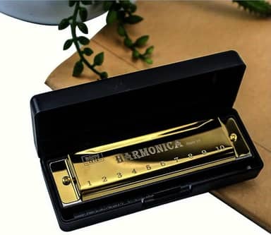 Gaita de Boca Harmônica 10 Furos em Dó (C) – Harmonica para Inicantes