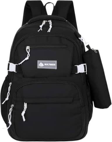 Mochila Escolar Grande Impermeável Bolsa Reforçada Com Bolso Antifurto e Divisória Para Notebook Acompanha Estojo Feminina Masculina Trabalho Faculdade Adulto Infantil Juvenil Adolescente