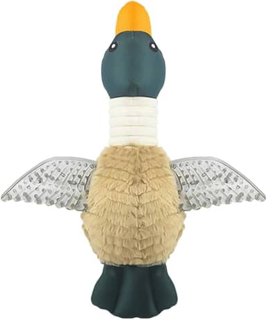 Gansos selvagens brinquedo de cachorro que faz barulho para cães pequenos e médios exercício de mastigação fofo com guinchos enriquecimento de pelúcia, Marrom Claro