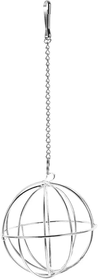 balacoo Alimentador de feno pendurado esfera petisco porquinho da índia hamster rato coelho dispensador de ração bola suspensa brinquedo alimentador de feno para animais de estimação