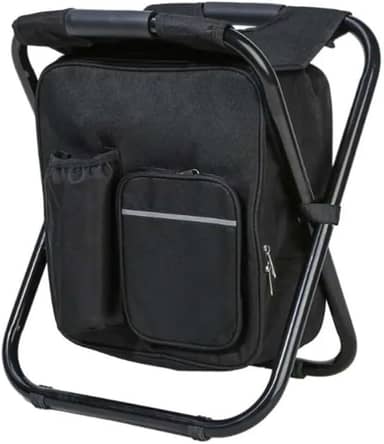 Cadeira Mochila Bolsa Térmica Dobrável Portátil 2 Em 1 Pesca Camp Pescaria