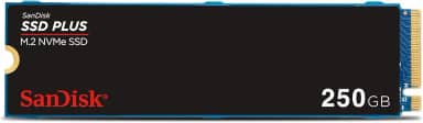 SSD Sandisk Plus - 250GB, NVMe, M.2 2280, Leitura até 2400MB/s, Gravação até 1500MB/s