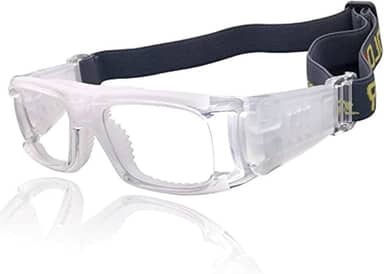 Óculos de proteção esportivos com design de campo de visão grande para basquete, futebol, vôlei, squash, hóquei