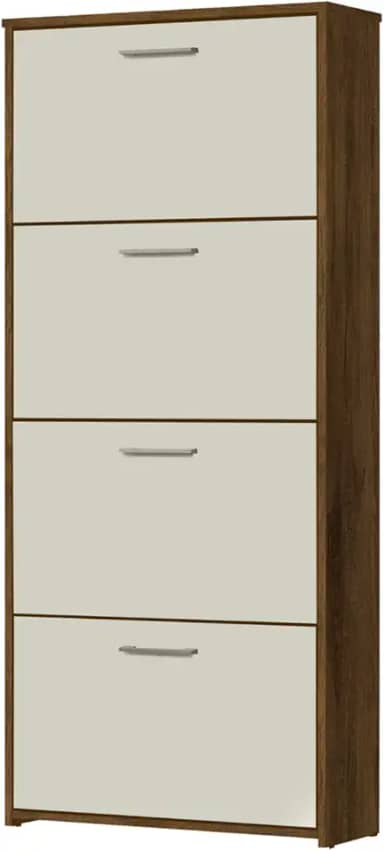 Sapateira Organizadora 4 Gavetas Carol (Jeq/OffWhite)