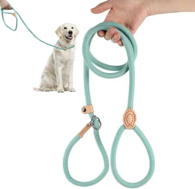 Guia Cachorros Unificada para Adestramento Passeio Pet Cães Resistente Coleira Corda 1,5/1,8 metros (Azul, 6mm*150cm)