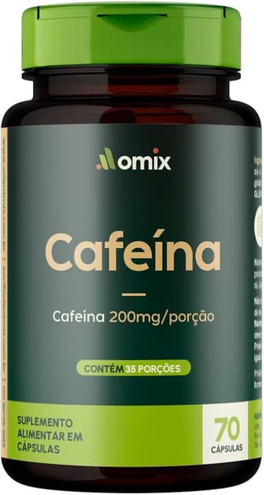 Cafeína - 70 cápsulas - Omix