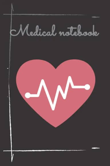 Medical notebook: Dark Cover - Size (6 x 9 inches) 110 Pages: Lined Paper