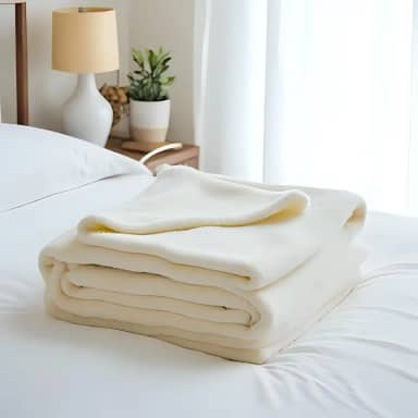 Manta Cobertor de Cama Casal Leve de Microfibra Ultra Soft 1,80 x 2,00 Metros Color Coberta Inverno Frio Lunasetyn (OFFWHITE)
