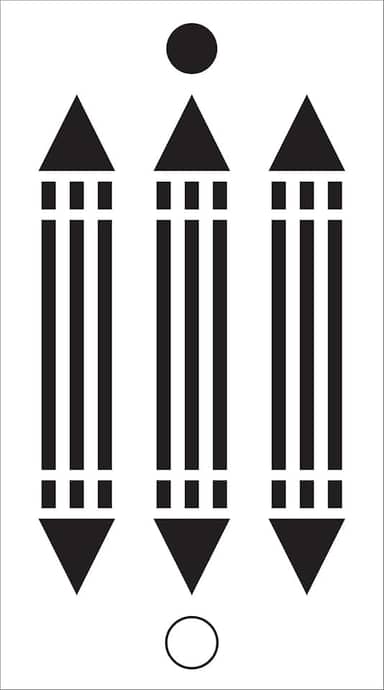 Placa Radiestesia Radiônica 15x27 cm - LUXOR