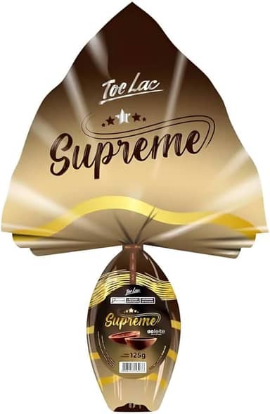 Ovo de Páscoa Toc Lac Chocolate Supreme ao Leite 125g