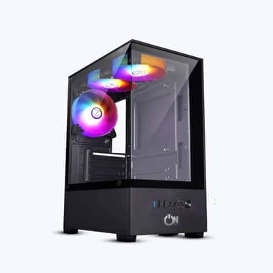 Gabinete Gamer ON Gaming ON-ARMD-X3L, Micro Atx, Lateral de Vidro Temperado, 3x Fans, Preto - ONAEMD00143
