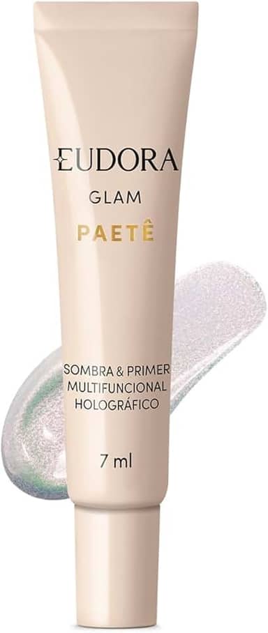 Eudora Sombra & Primer Holográfico Glam Paetê 7ml
