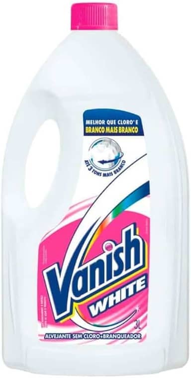 Vanish Tira Manchas Líquido Crystal White 3L Para Roupas Brancas