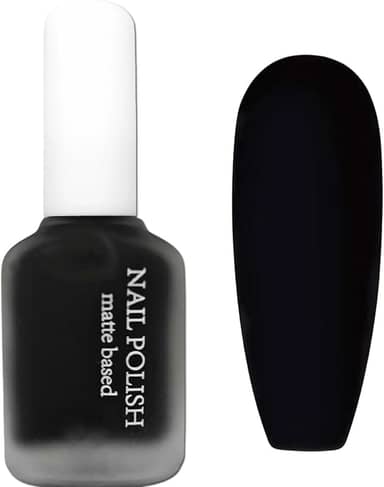 Esmalte Preto Fosco - Secagem Rápida Ao Ar Para Homens E Mulheres, Esmalte Em Gel Escuro