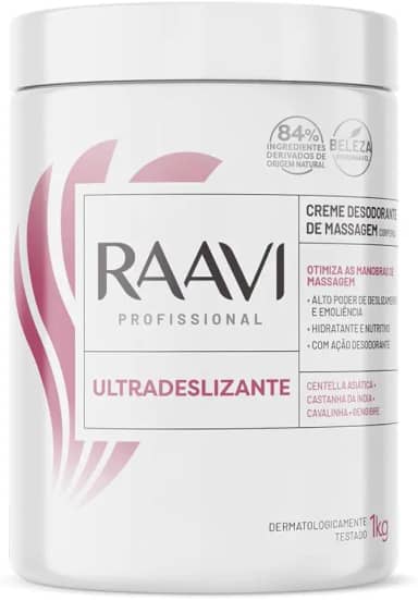 Raavi Creme de Massagem Ultradeslizante 1 KG