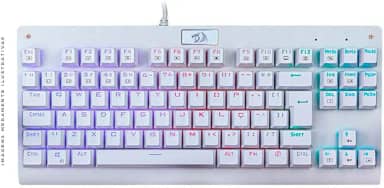 Teclado Mecanico Dark Avenger Rgb Branco Switch Vermelho (K568W-Rgb)