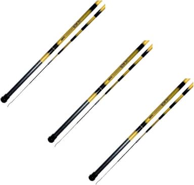 Kit 3 Varas Pesca Telescopica Bamboo 2105 2,10m Marine Sports