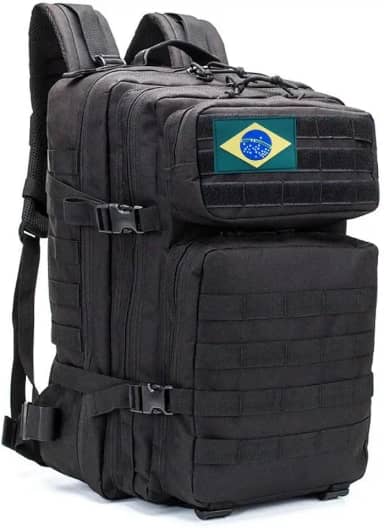 Mochila tática militar, 45 litros, sistema Molle, mochila de grande capacidade para uso militar, mochila de emergência para caminhadas, acampamentos e atividade ao ar livre