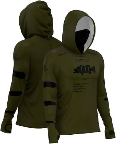 Camiseta de Pesca Masculina X-protect 360 Sublimada - Mar Negro Blue Rio G