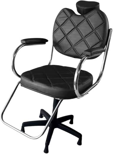 Cadeira para Salão de Cabeleireiro/Luiza Gomada (Preto)