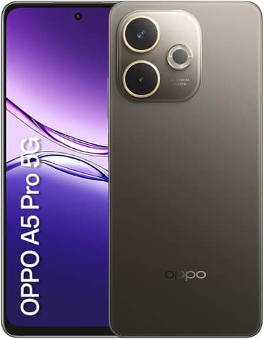 Smartphone OPPO A5 Pro 5G 256GB 8GB Ram IP69 50MP AI Câmera Bateria 5800mAh NFC Marrom