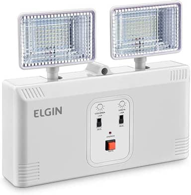 Luminária De Emergência 16w 6500k Tipo Bloco Bateria até 6 horas Luz Branca Fria