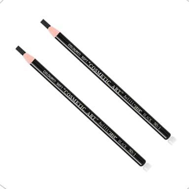 Kit 2 Lápis Dermatográfico Preto Para Design Sobrancelha Micropigmentação