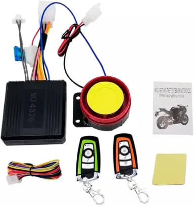 Alarme Moto Com Partida Remota Controle Sistema Antifurto, alarme de segurança antifurto universal sem fio de 12V com 2 controles remotos, sem necessidade de chave
