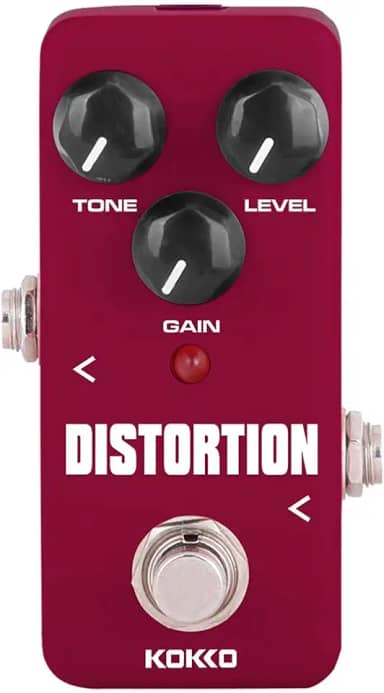 Pedal de Distorção para Guitarra, Processador de Efeito de Distorção de Timbre, Mini Efeito para Guitarra e Baixo
