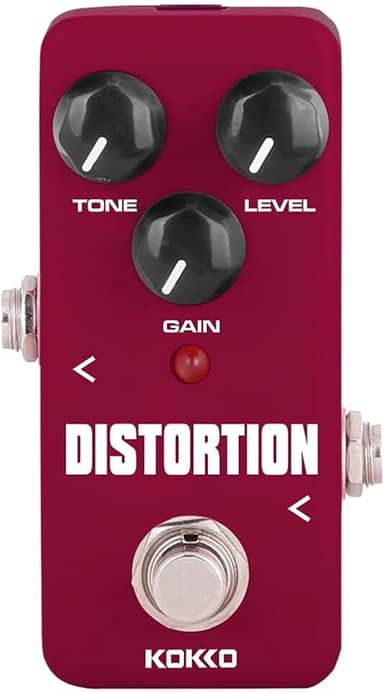Pedal de Distorção para Guitarra, Processador de Efeito de Distorção de Timbre, Mini Efeito para Guitarra e Baixo