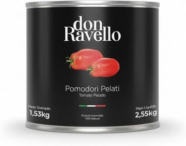 Molho De Tomate Pelado Pomodori Pelati Don Ravello 2,55Kg