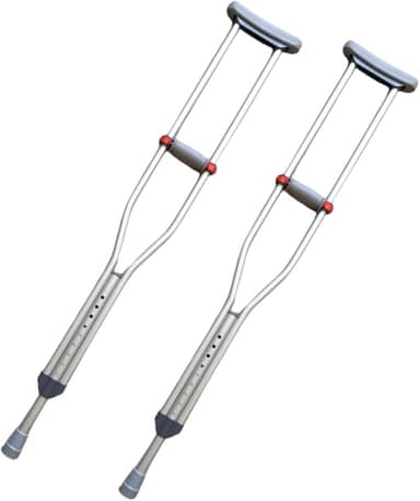 Muleta Axilar Par SC60 Tamanho M Suporta 130kg Hidrolight