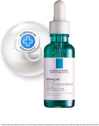 La Roche-Posay Effaclar Sérum Ultra Concentrado, Sérum Antiacne, Reduz Espinhas, Cravos, Marcas de Acne e Poros Visíveis