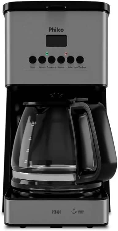 Cafeteira Philco 40 cafezinhos 1000W Painel Digital PCF40B 220V