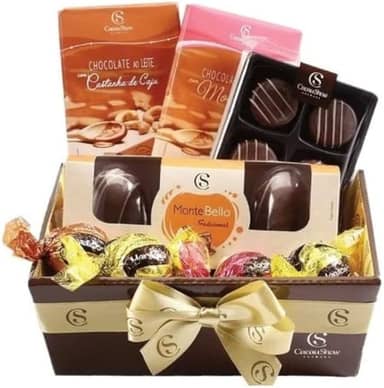 Cesta de Chocolates Para Presente Cacau Show (8 Chocolates)