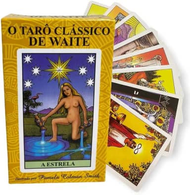 Baralho Tarot Clássico Waite 78 cartas Completo Plastificado